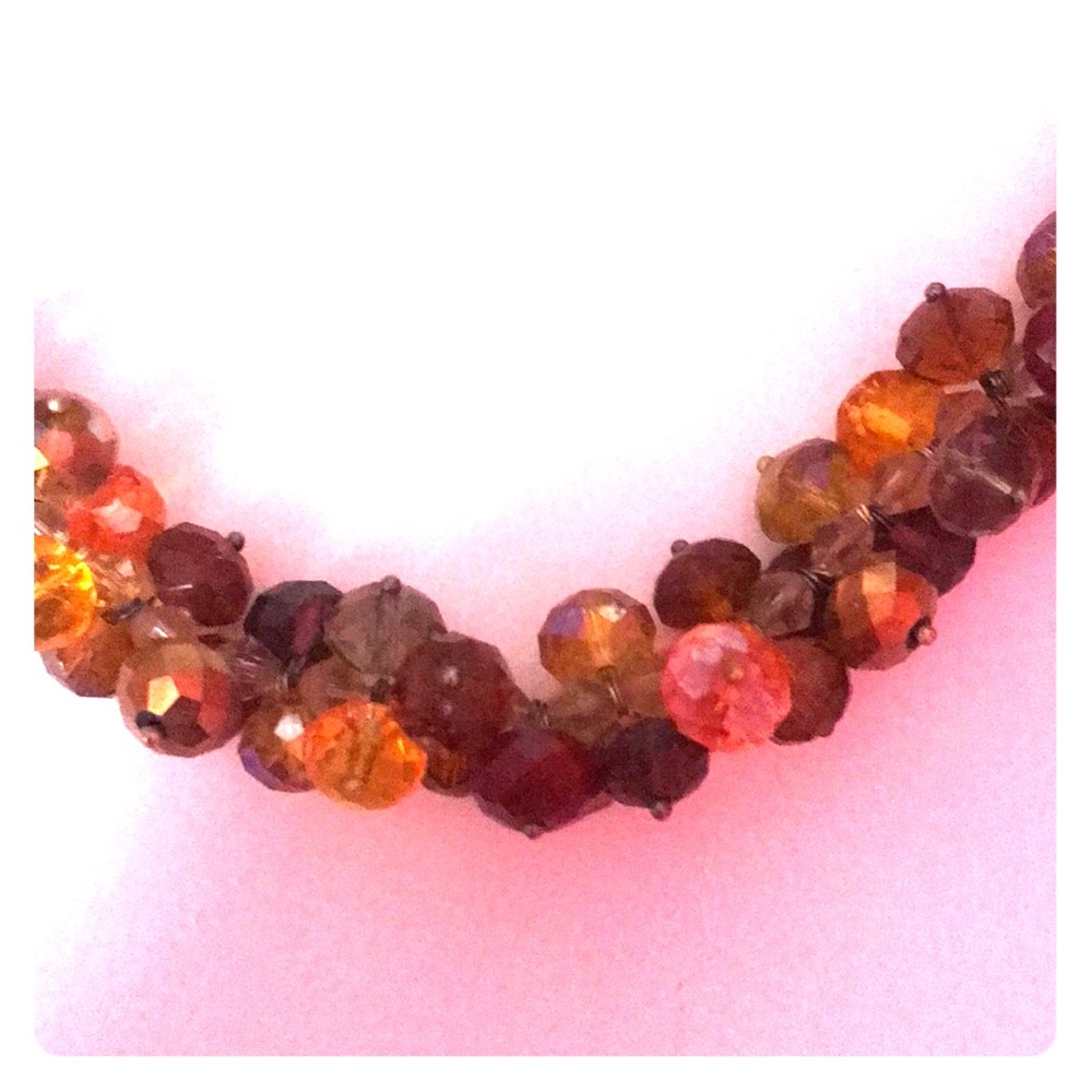 Like new brown and orange necklace